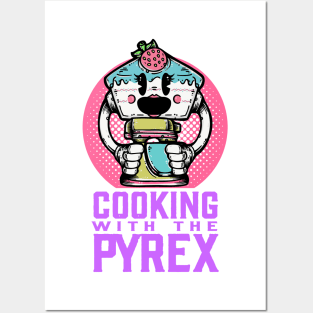 the joys of cooking with text Posters and Art